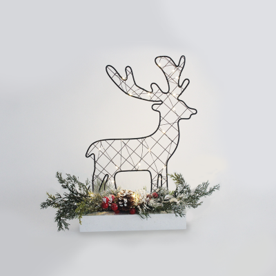 ^ "REINDEER TABLE LIGHTS" 30 MINI LED WW Λ/ΚΙΑ ΜΠ/ΡΙΕΣ (3AA) IP20 25x5x30CM  -X09301102